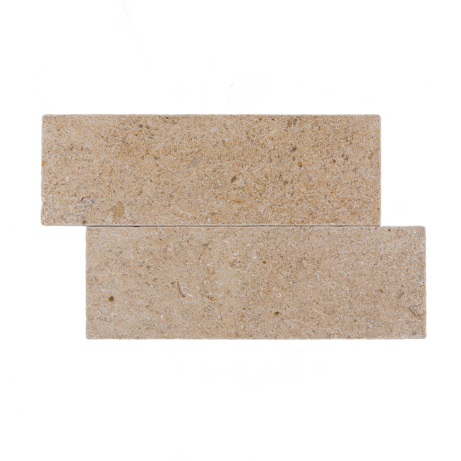haussmann cecina limestone rectangle natural stone field tile 3x9 tumbled
