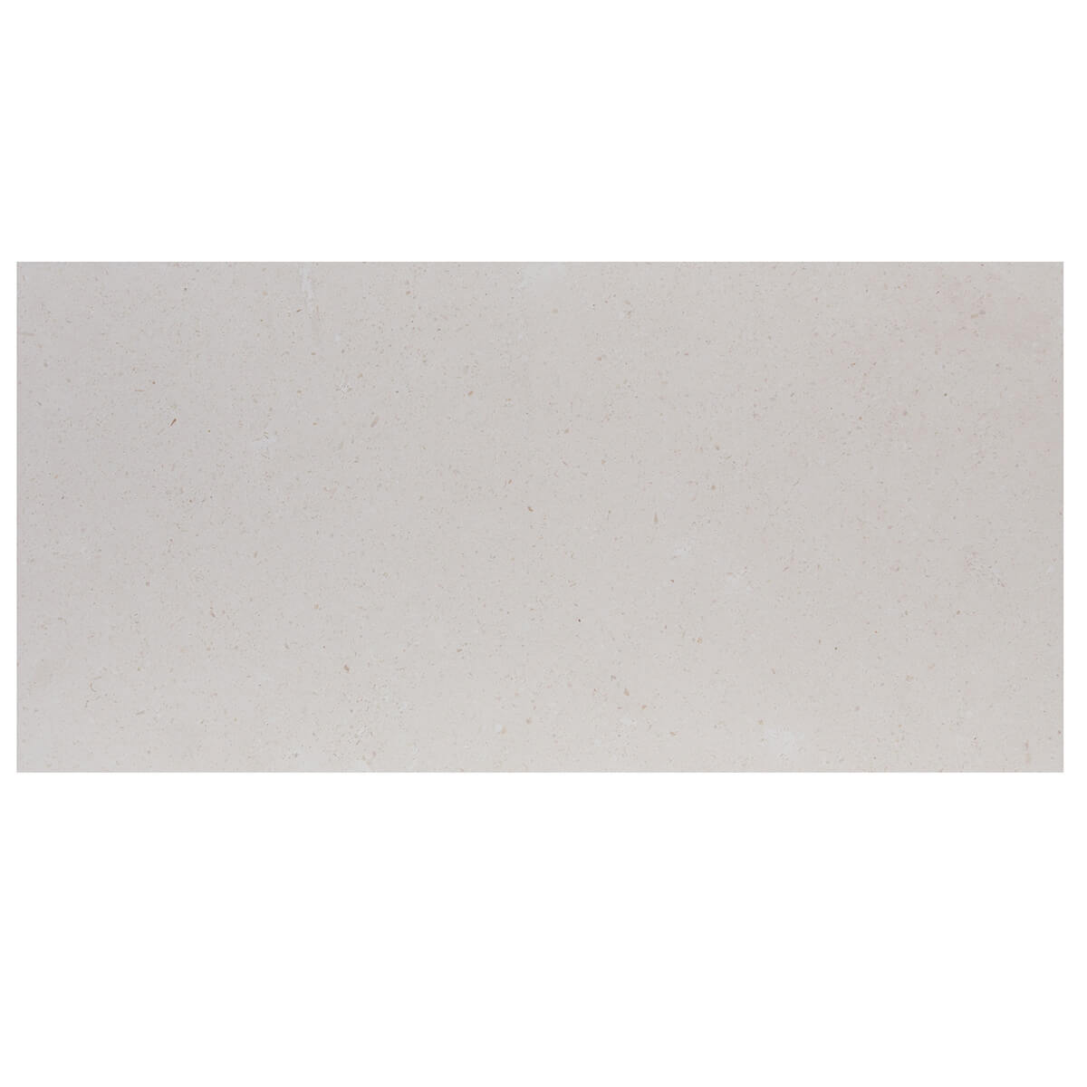 Haussmann Champagne Field Tile - 12"x24"x3/8" rectangle limestone tile with honed finish and straight edge for residential and commercial flooring applications.