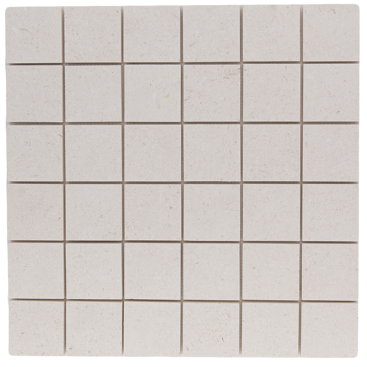 Champagne Mosaic 2x2 Straight-Stack Pattern Limestone Tile - 12x12x0.375 inches