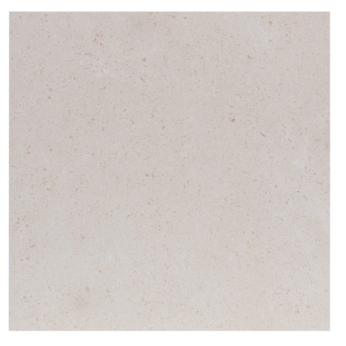 Champagne limestone field tiles with honed finish, 12x12x0.375 inches