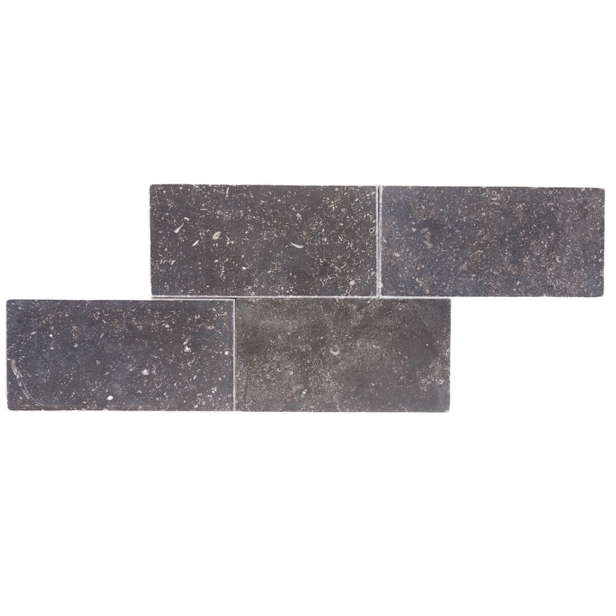 haussmann noir sully limestone rectangle natural stone field tile 3x6 honed