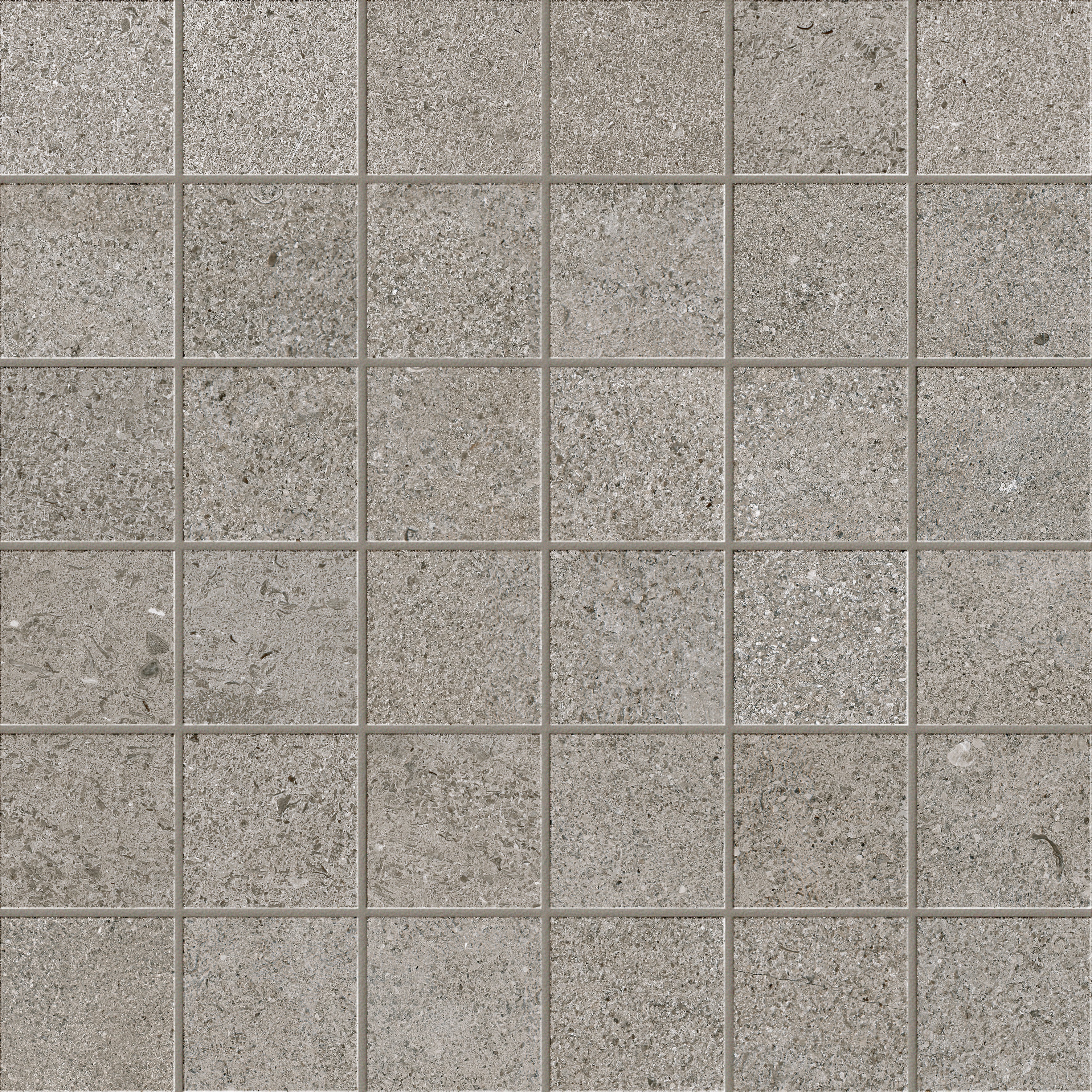 INFINITY: Absolute Square Straight Stack Field Mosaic (12"x12"x9mm | matte | rectified)