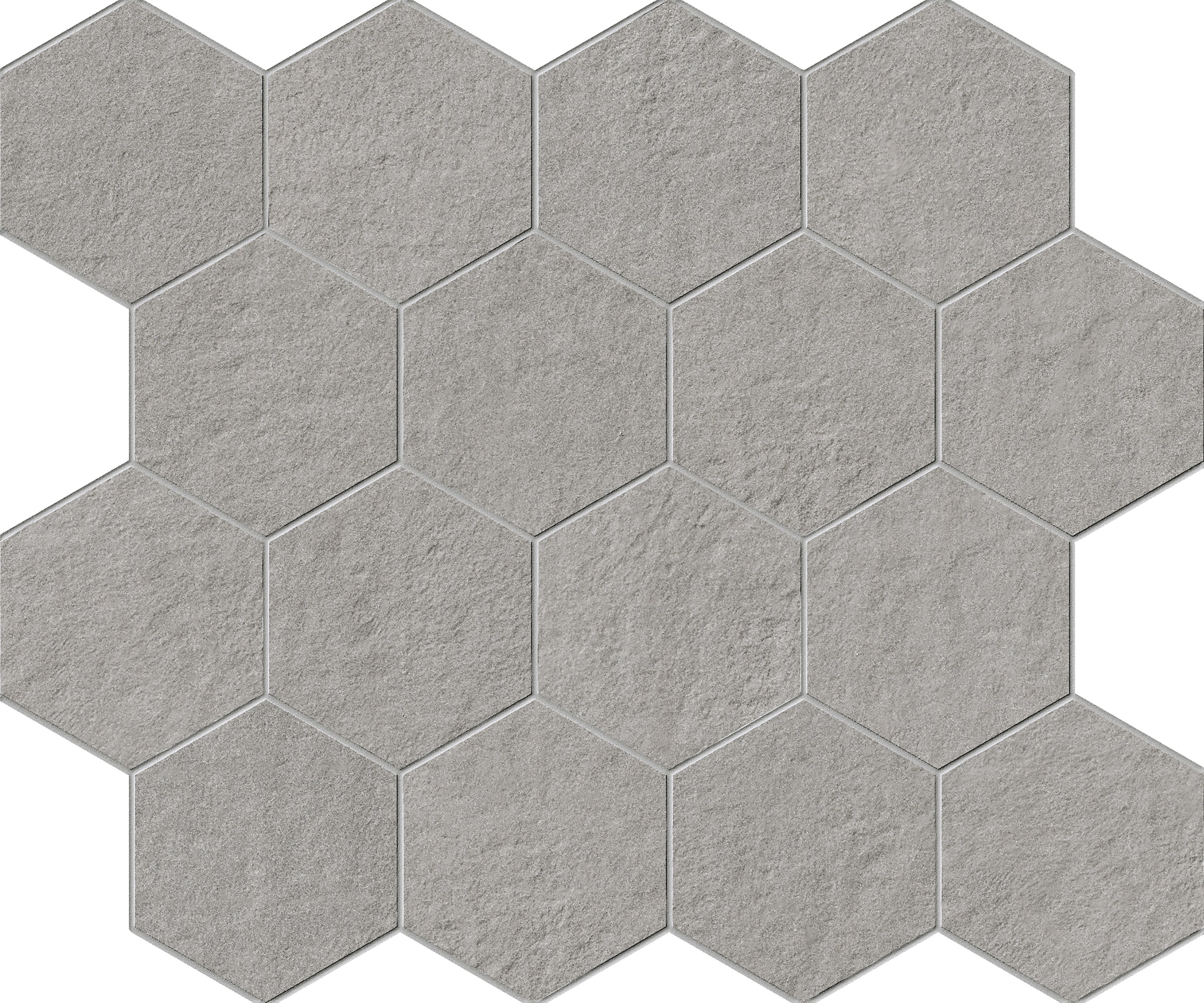 landmark 9mm bluestone thermal blue select decors hexagon mosaic 12x10x9mm matte rectified porcelain tile distributed by surface group international