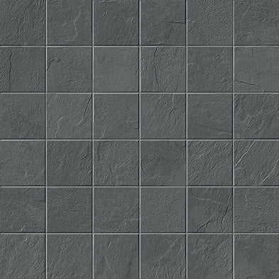 landmark 9mm essence montauk dark straight stack 2x2 mosaic 12x12x9mm matte rectified porcelain tile distributed by surface group international