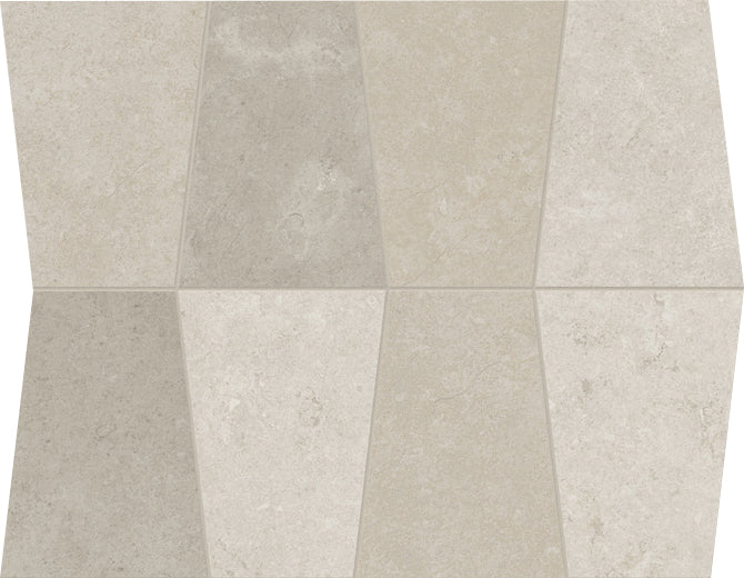 landmark 9mm frame geometric mult light mos g tapered mosaic 12x10x9mm matte rectified porcelain tile distributed by surface group international