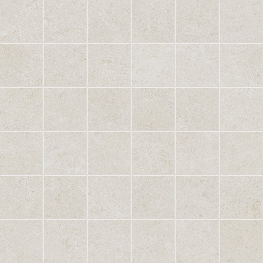 landmark 9mm frame international white mos a straight stack 2x2 mosaic 12x12x9mm matte rectified porcelain tile distributed by surface group international