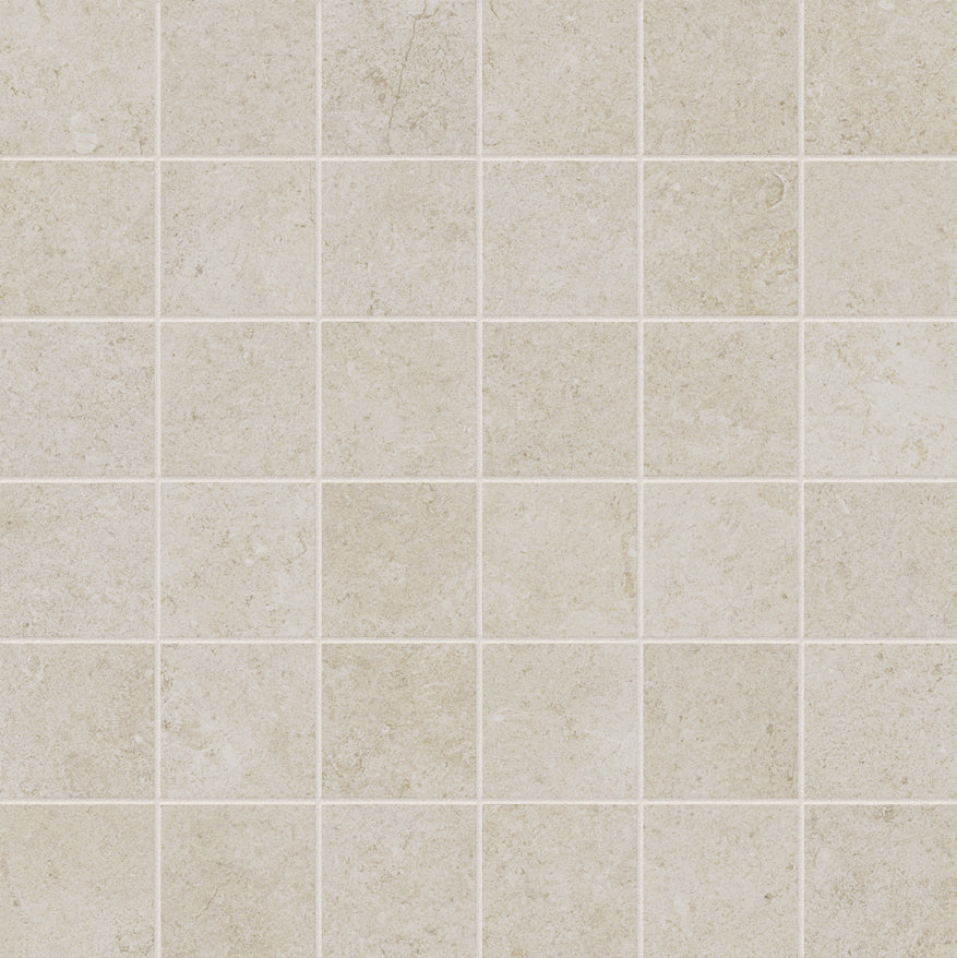 landmark 9mm frame neoclassical beige mos a straight stack 2x2 mosaic 12x12x9mm matte rectified porcelain tile distributed by surface group international
