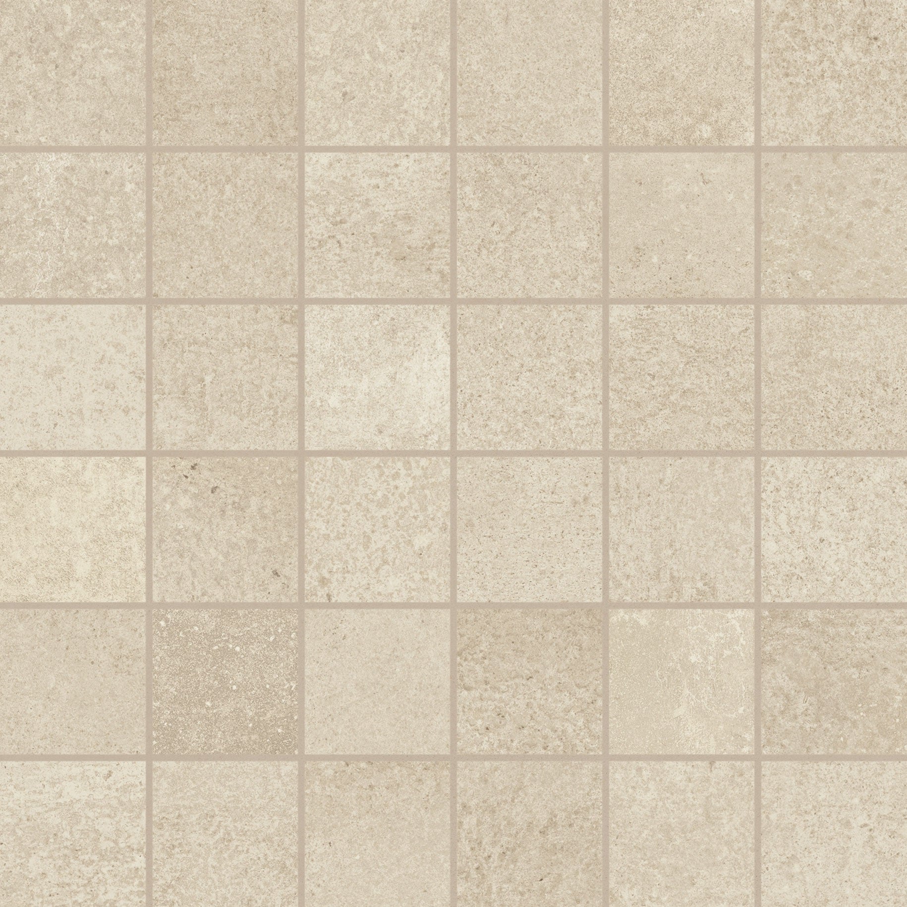 landmark 9mm madein heritage beige 12'x12" straight stack 2x2 mosaic 12x12x9mm matte rectified porcelain tile distributed by surface group international