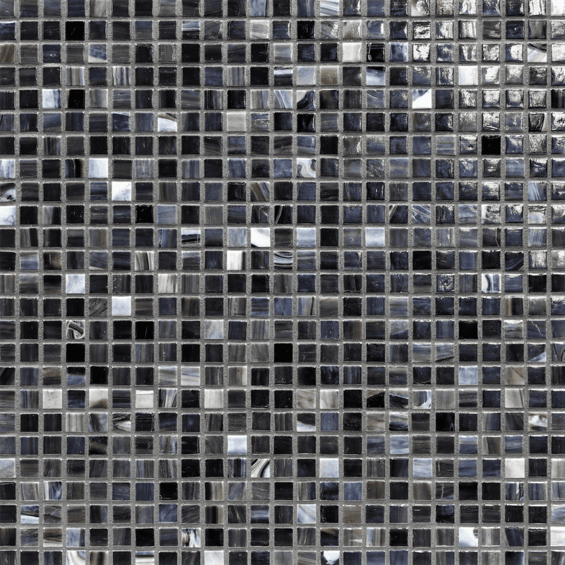 AGATE: Abruzzo 0.5"x0.5" Straight Stack Field Mosaic (12.52"x12.52" | pearl)