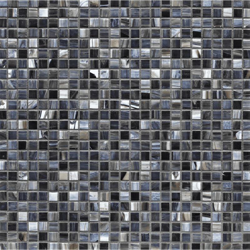 AGATE: Abruzzo 0.5"x0.5" Straight Stack Field Mosaic (12.52"x12.52" | silk)