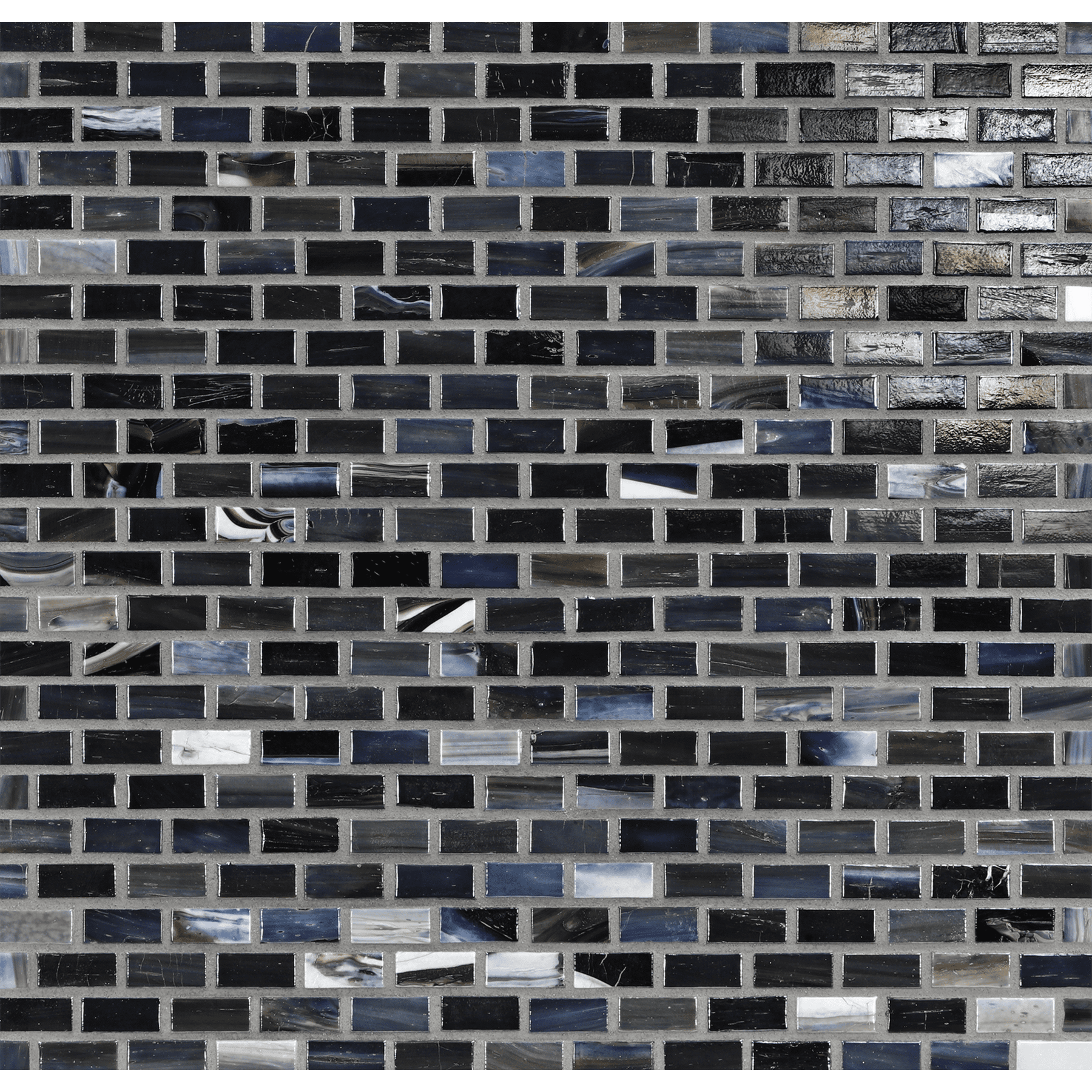 AGATE: Abruzzo 0.5"x1" Staggered Joint Field Mosaic (12.51"x12.51" | pearl)