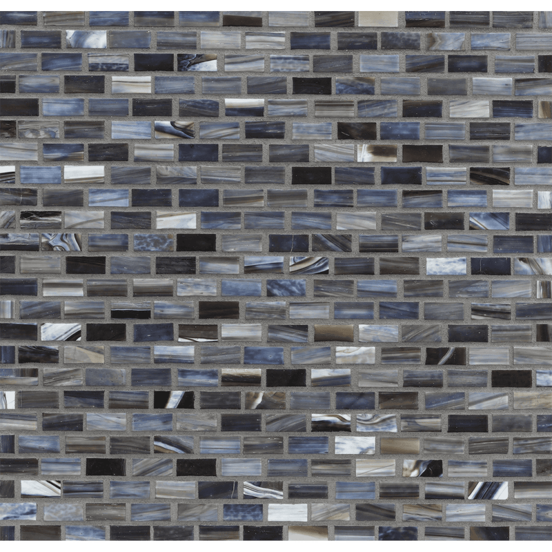 AGATE: Abruzzo 0.5"x1" Staggered Joint Field Mosaic (12.51"x12.51" | silk)