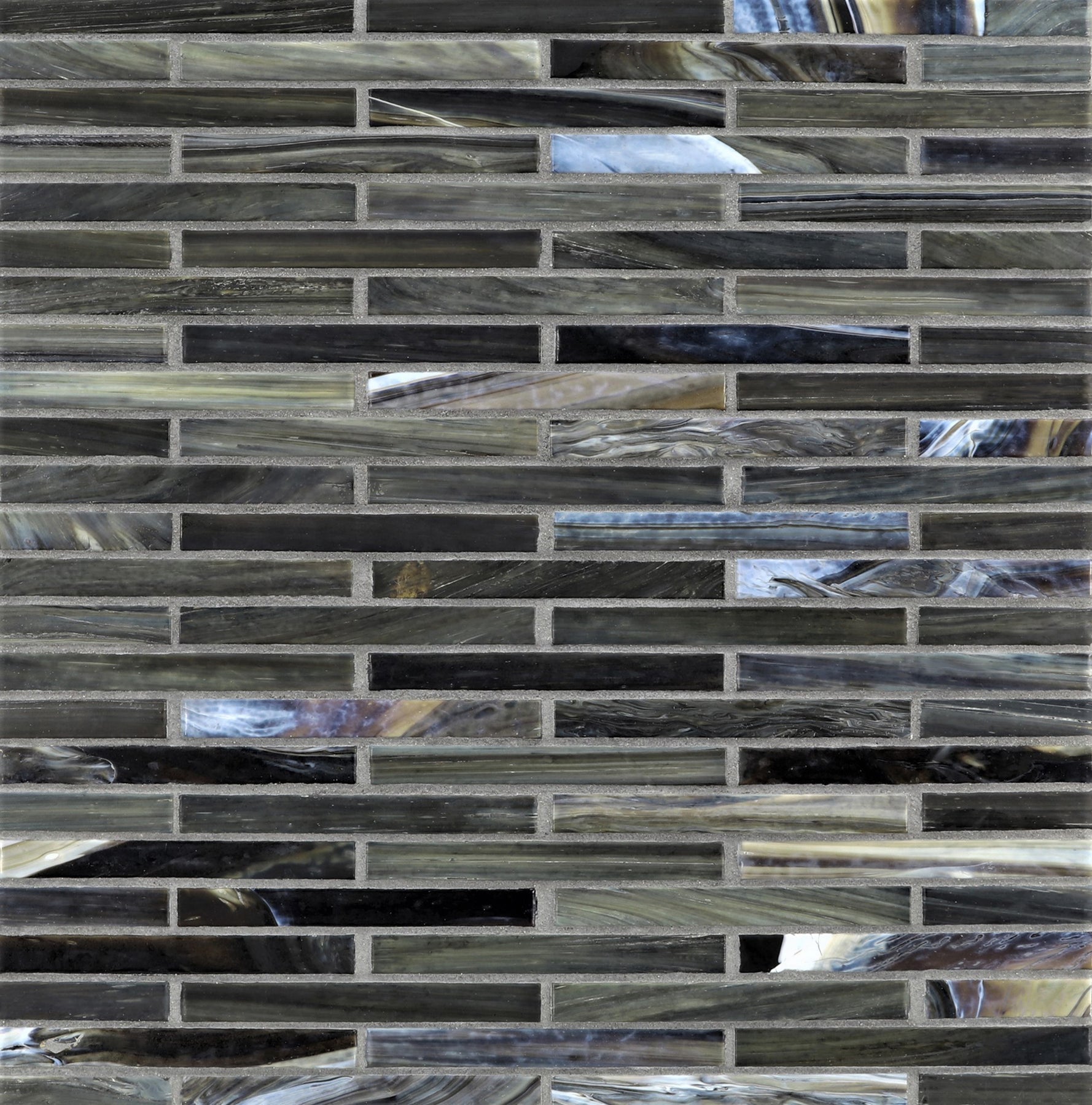 AGATE: Abruzzo 0.5"x4" Staggered Joint Field Mosaic (9.92"x12.14" | silk)