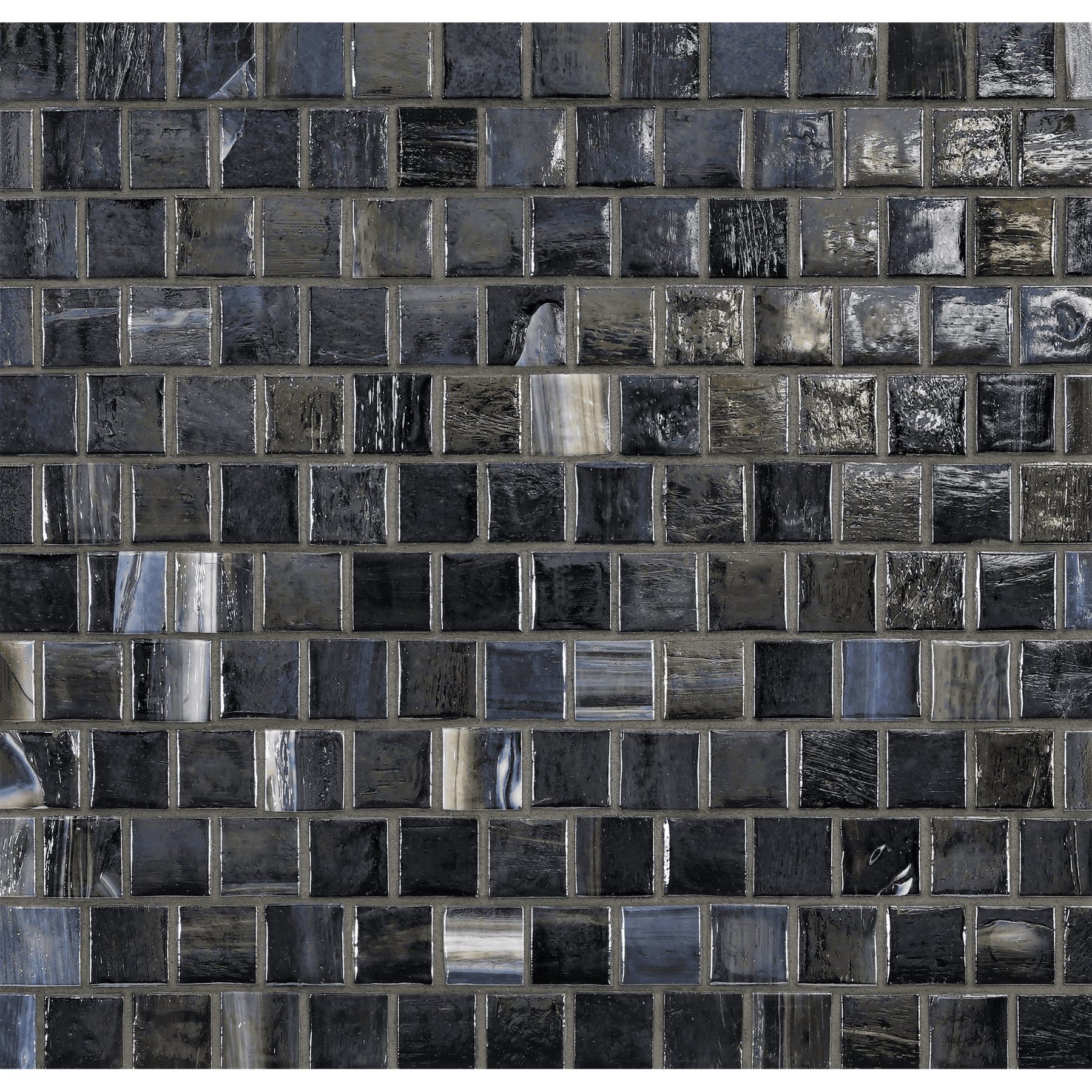 AGATE: Abruzzo 1"x1" Staggered Joint Field Mosaic (12.51"x12.51" | pearl)