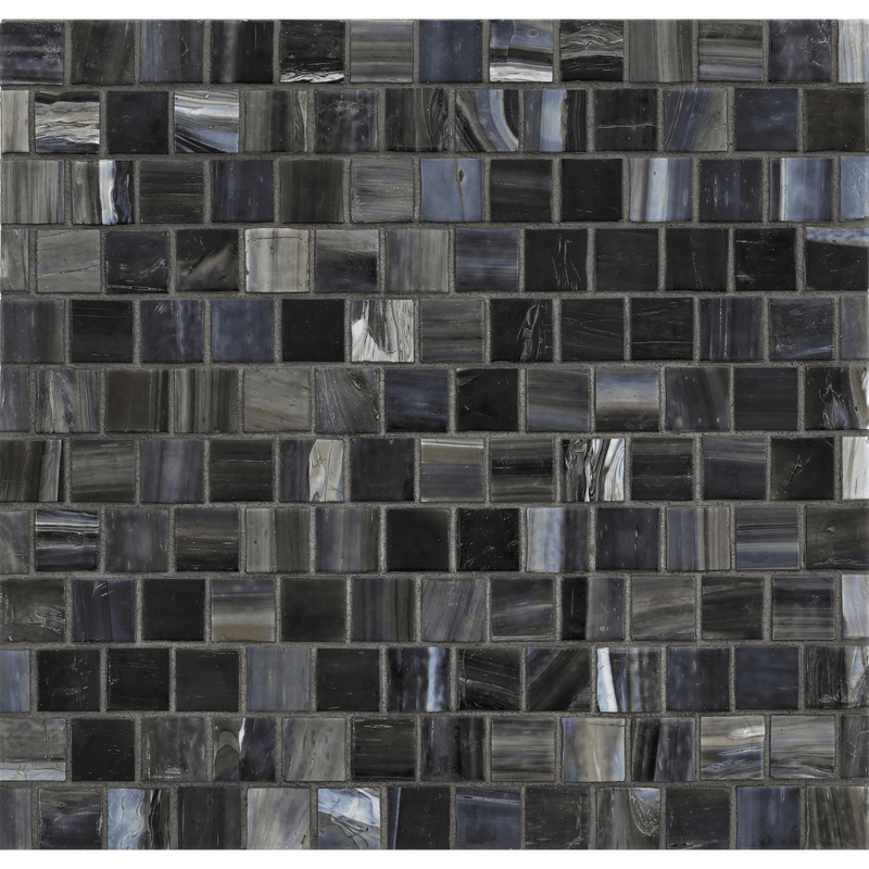 AGATE: Abruzzo 1"x1" Staggered Joint Field Mosaic (12.51"x12.51" | silk)