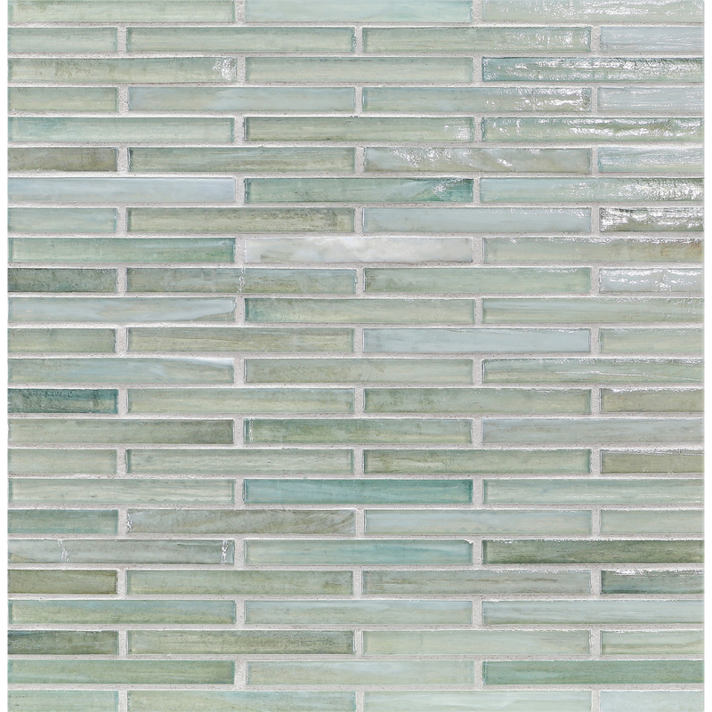 AGATE: Alassio 0.5"x4" Staggered Joint Field Mosaic (9.92"x12.14" | pearl)