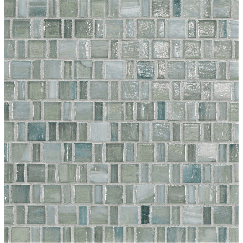 AGATE: Alassio Japonaise Staggered Joint Field Mosaic (12.57"x12.50" | pearl)