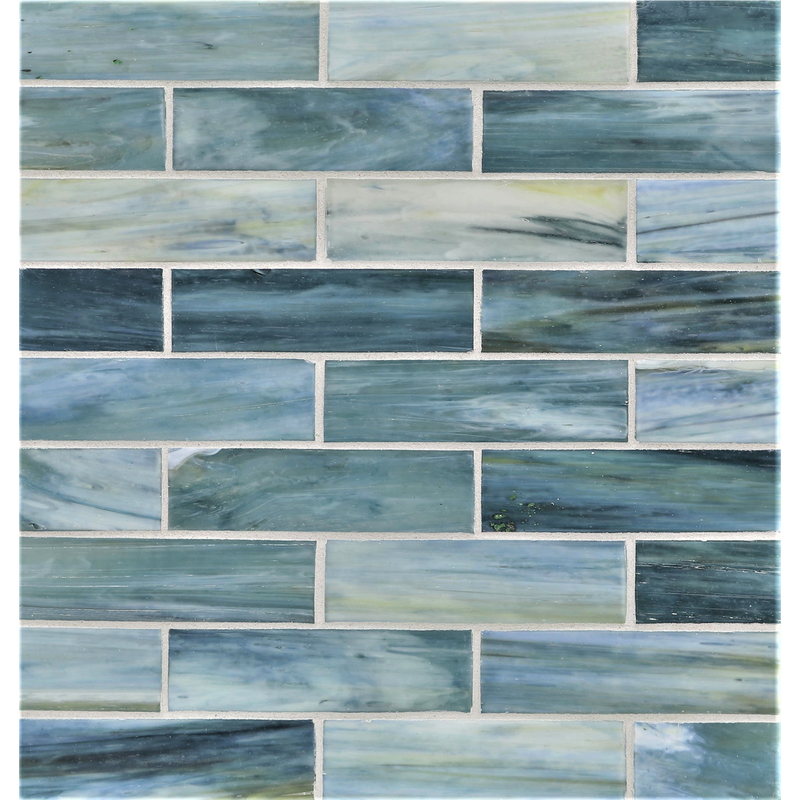 AGATE: Amalfi 1.25"x5" Staggered Joint Field Mosaic (9.80"x12.83" | silk)