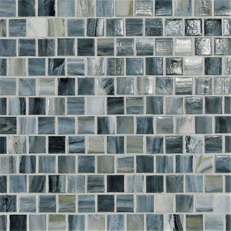 AGATE: Amalfi 1"x1" Staggered Joint Field Mosaic (12.51"x12.51" | pearl)
