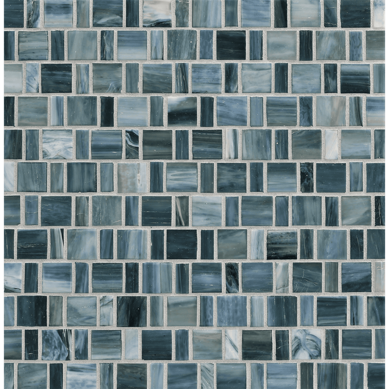 AGATE: Amalfi Japonaise Staggered Joint Field Mosaic (12.57"x12.50" | silk)