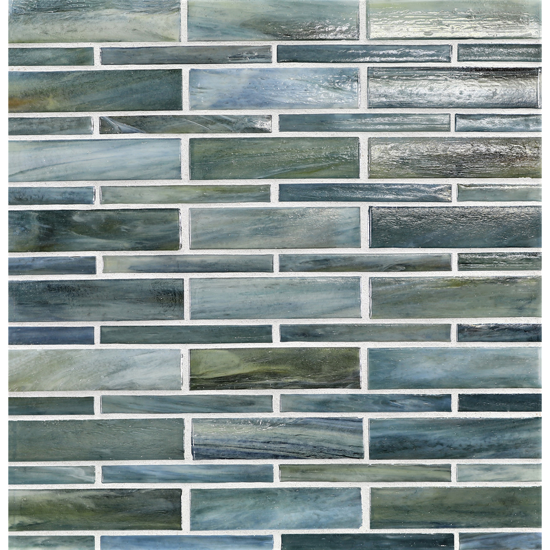 AGATE: Amalfi Moyou Staggered Joint Field Mosaic (7.94"x12.38" | pearl)
