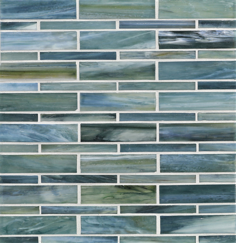 AGATE: Amalfi Moyou Staggered Joint Field Mosaic (7.94"x12.38" | silk)