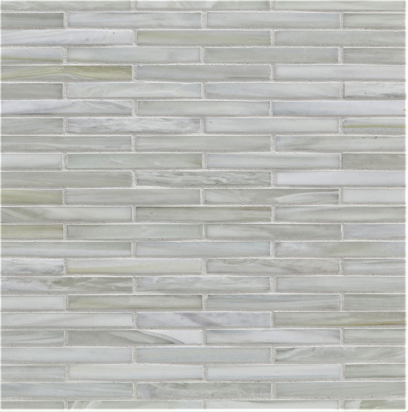 AGATE: Asolo 0.5"x4" Staggered Joint Field Mosaic (9.92"x12.14" | silk)