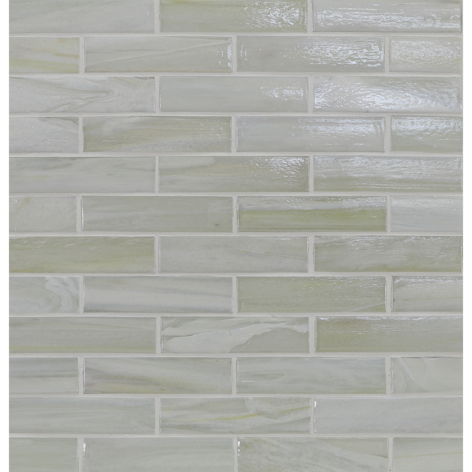 AGATE: Asolo 1"x4" Staggered Joint Field Mosaic (9.92"x12.41" | pearl)