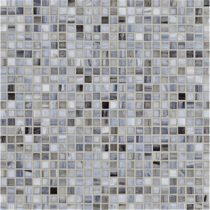 AGATE: Bari 0.5"x0.5" Straight Stack Field Mosaic (12.52"x12.52" | silk)