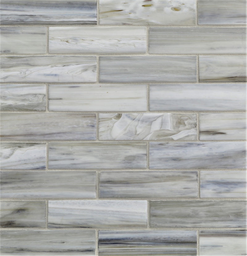 AGATE: Bari 1.25"x5" Staggered Joint Field Mosaic (9.80"x12.83" | silk)