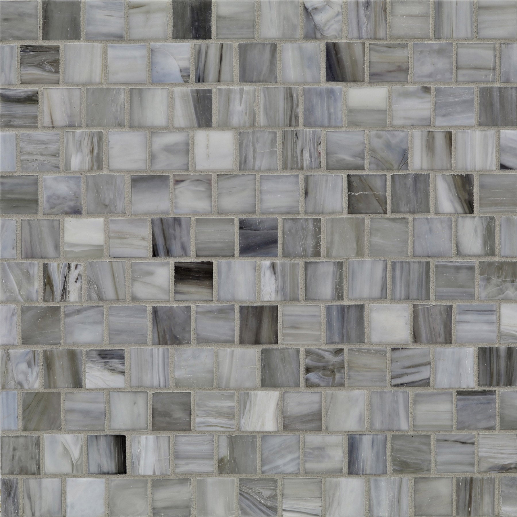 AGATE: Bari 1"x1" Staggered Joint Field Mosaic (12.51"x12.51" | silk)