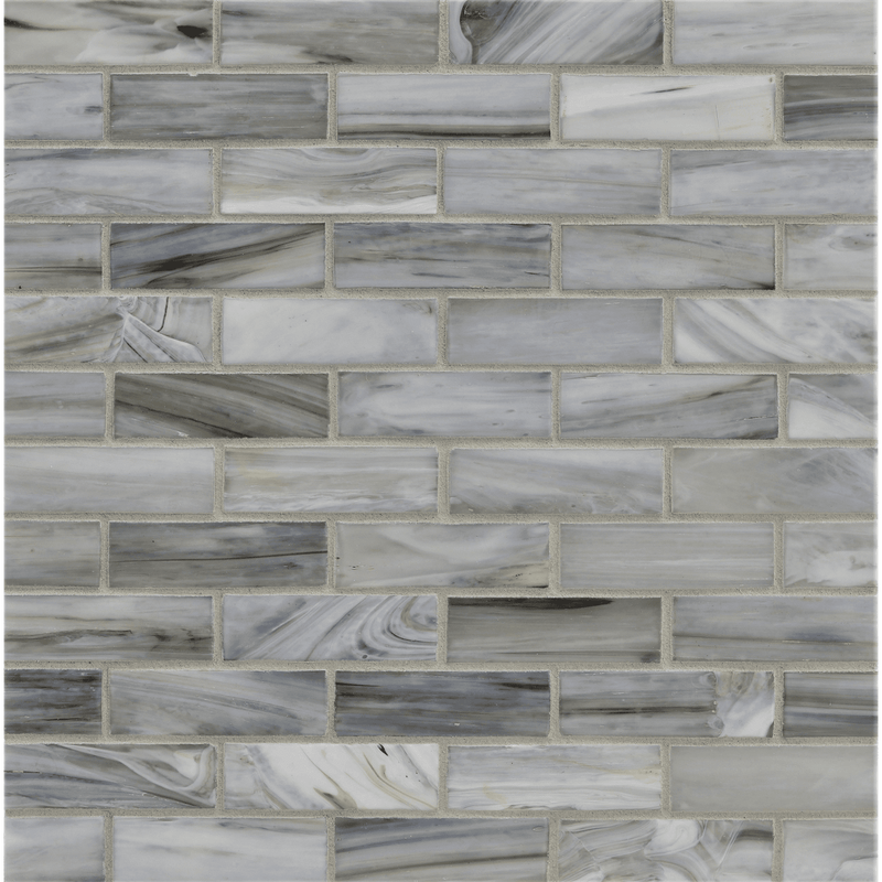 AGATE: Bari 1"x3" Staggered Joint Field Mosaic (9.46"x12.49" | silk)