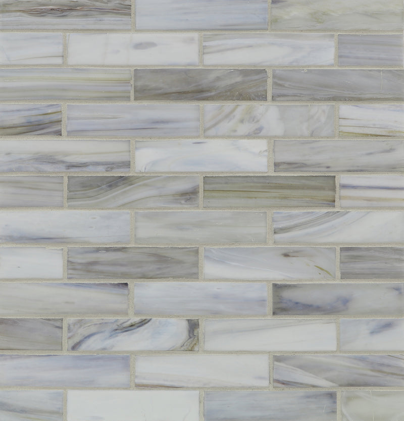 AGATE: Bari 1"x4" Staggered Joint Field Mosaic (9.92"x12.41" | silk)