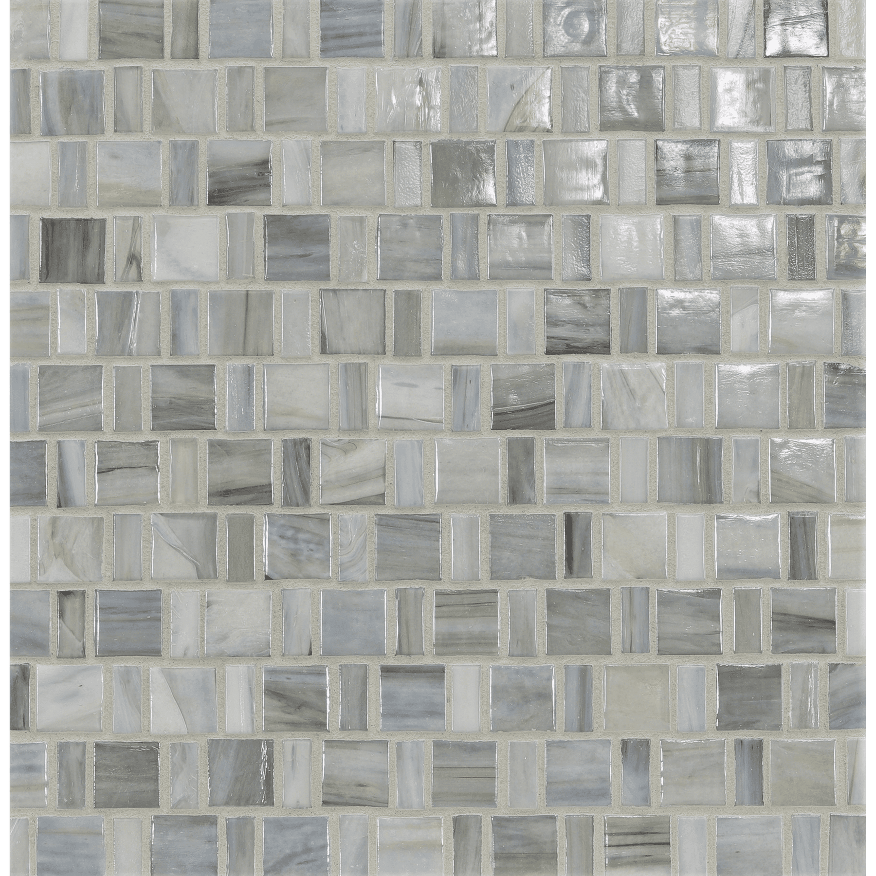 AGATE: Bari Japonaise Staggered Joint Field Mosaic (12.57"x12.50" | pearl)