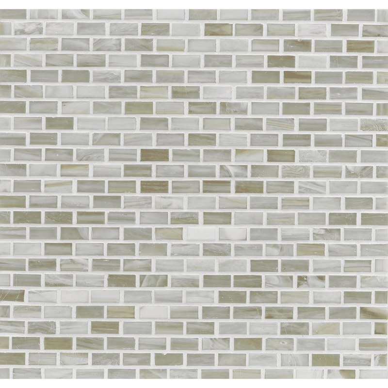 AGATE: Cortona 0.5"x1" Staggered Joint Field Mosaic (12.51"x12.51" | silk)