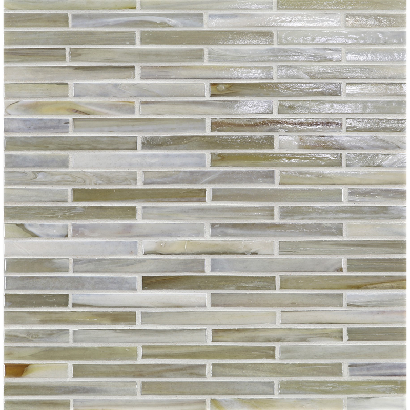AGATE: Cortona 0.5"x4" Staggered Joint Field Mosaic (9.92"x12.14" | pearl)