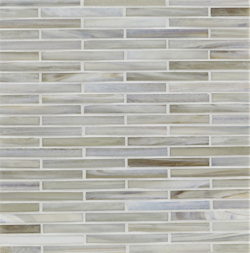 AGATE: Cortona 0.5"x4" Staggered Joint Field Mosaic (9.92"x12.14" | silk)