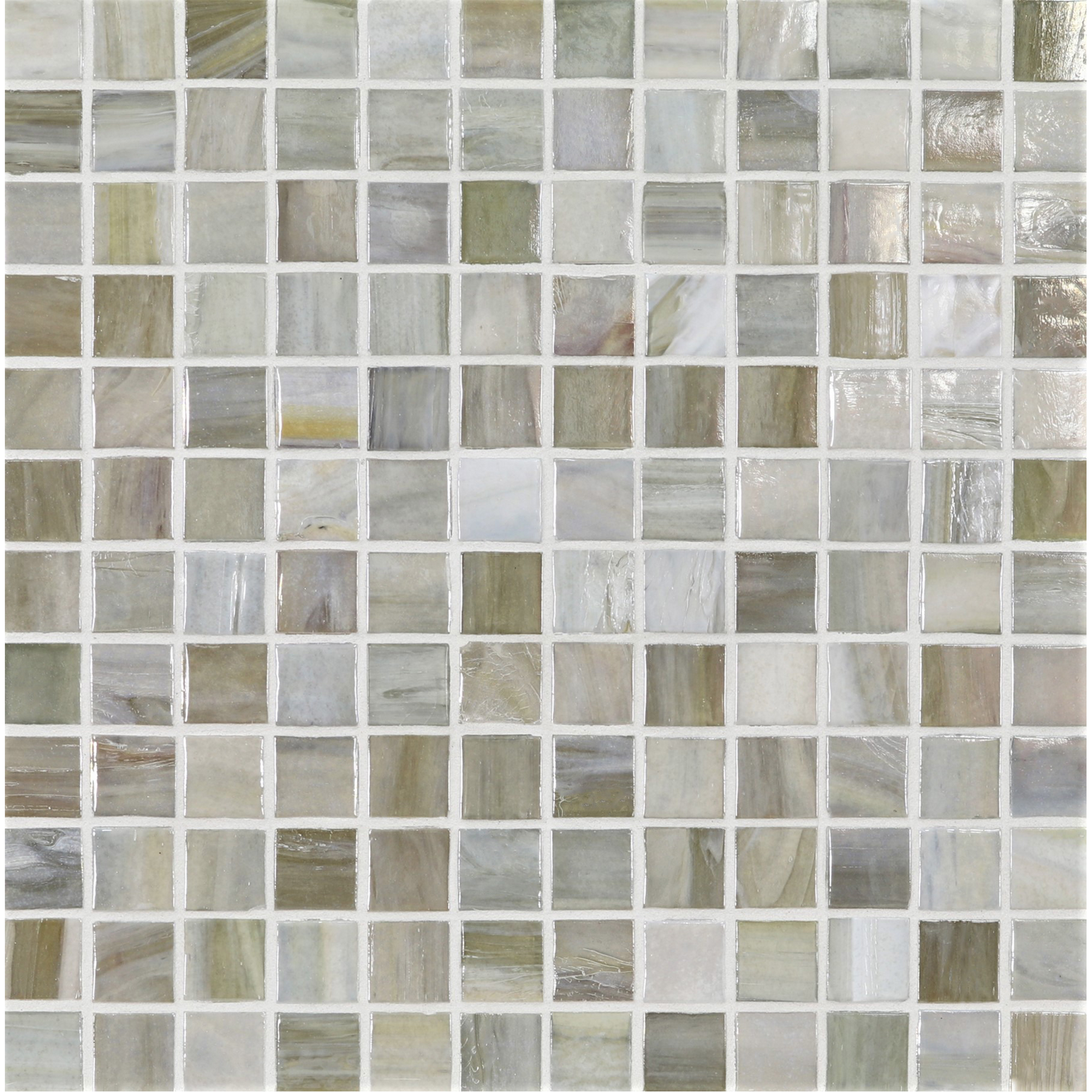 AGATE: Cortona 1"x1" Straight Stack Field Mosaic (12.51"x12.51" | pearl)