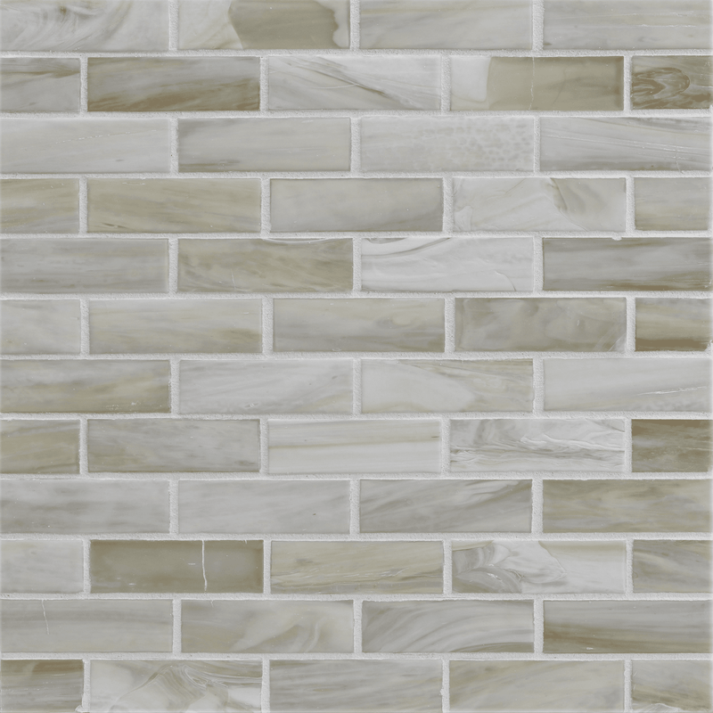 AGATE: Cortona 1"x3" Staggered Joint Field Mosaic (9.46"x12.49" | silk)