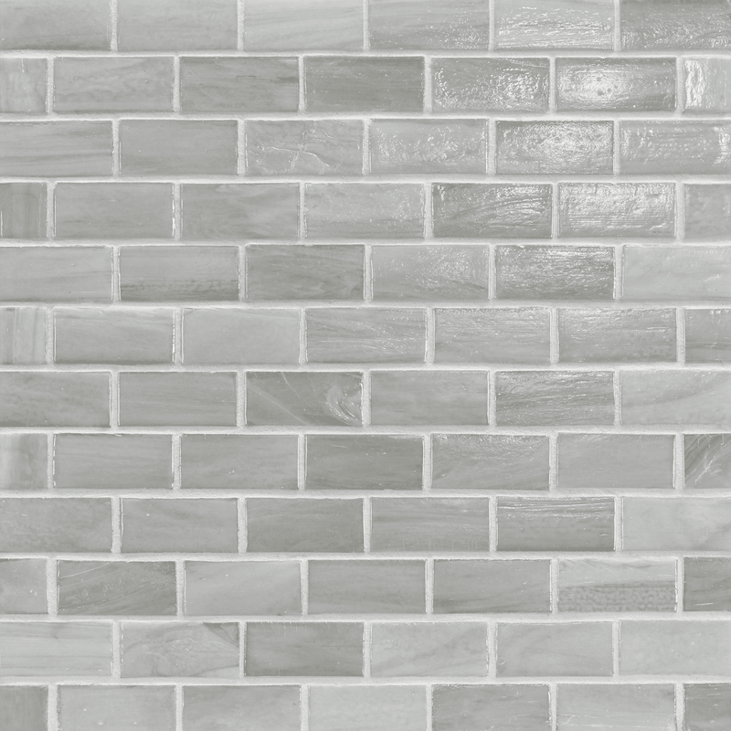 AGATE: Matera 1"x2" Staggered Joint Field Mosaic (11.52"x12.51" | pearl)