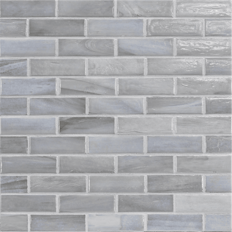 AGATE: Matera 1"x3" Staggered Joint Field Mosaic (9.46"x12.49" | pearl)