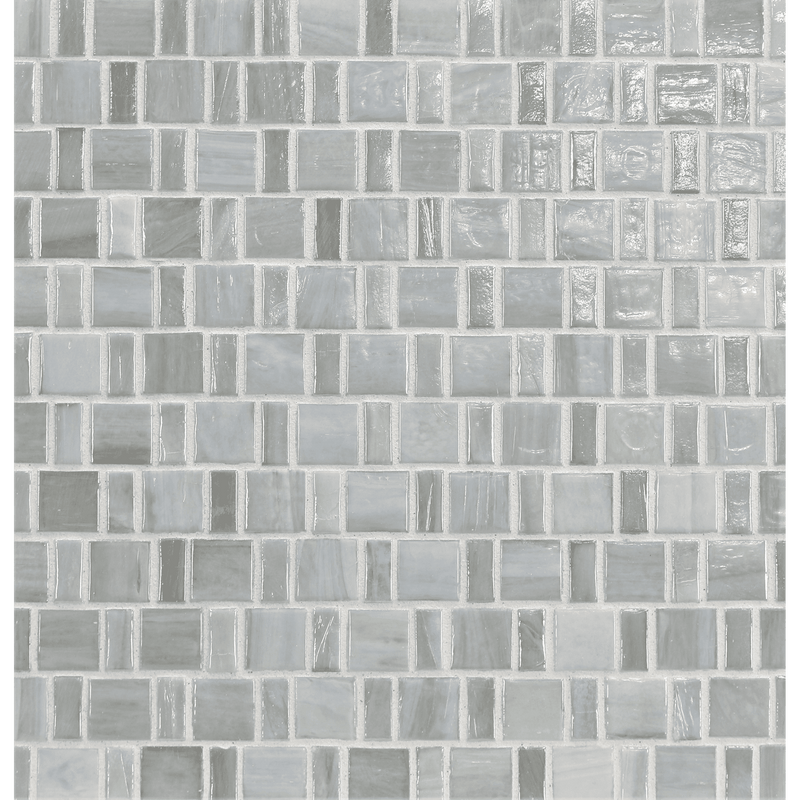 AGATE: Matera Japonaise Staggered Joint Field Mosaic (12.57"x12.50" | pearl)