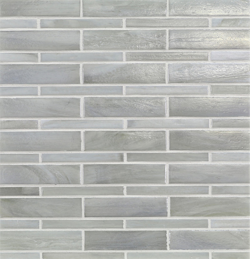 AGATE: Matera Moyou Staggered Joint Field Mosaic (7.94"x12.38" | pearl)