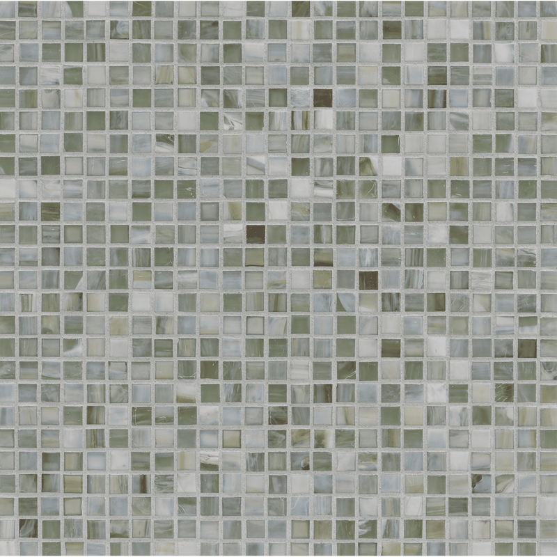 AGATE: Pienza 0.5"x0.5" Straight Stack Field Mosaic (12.52"x12.52" | silk)