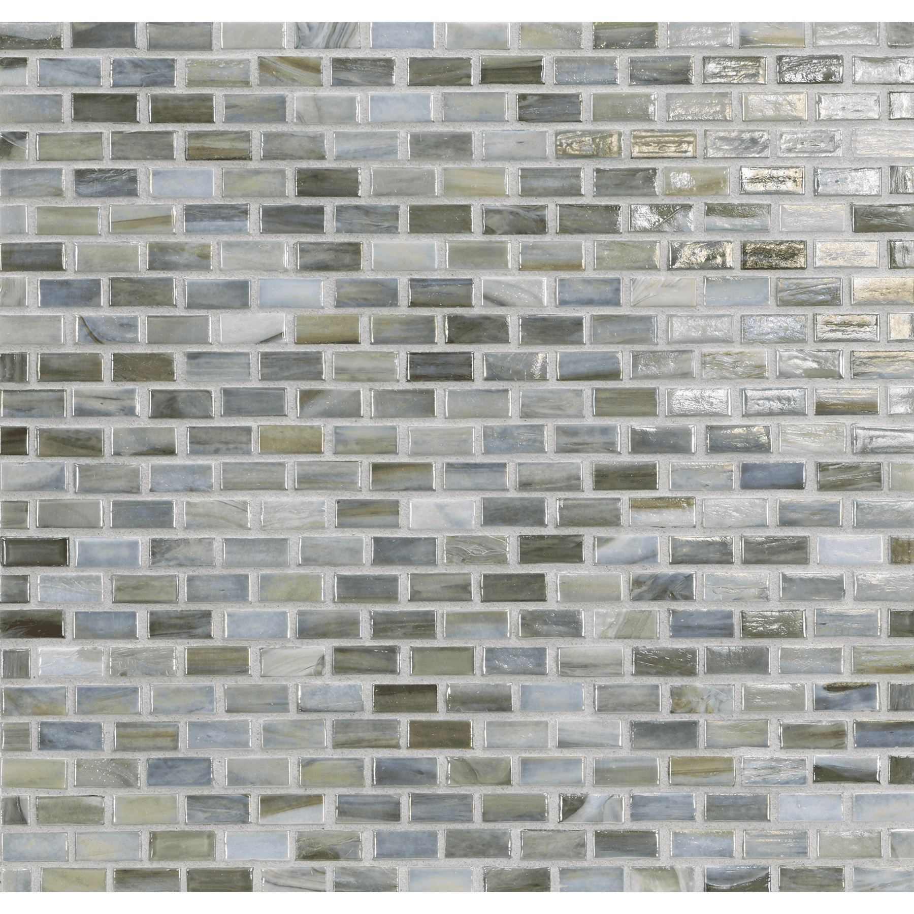 AGATE: Pienza 0.5"x1" Staggered Joint Field Mosaic (12.51"x12.51" | pearl)