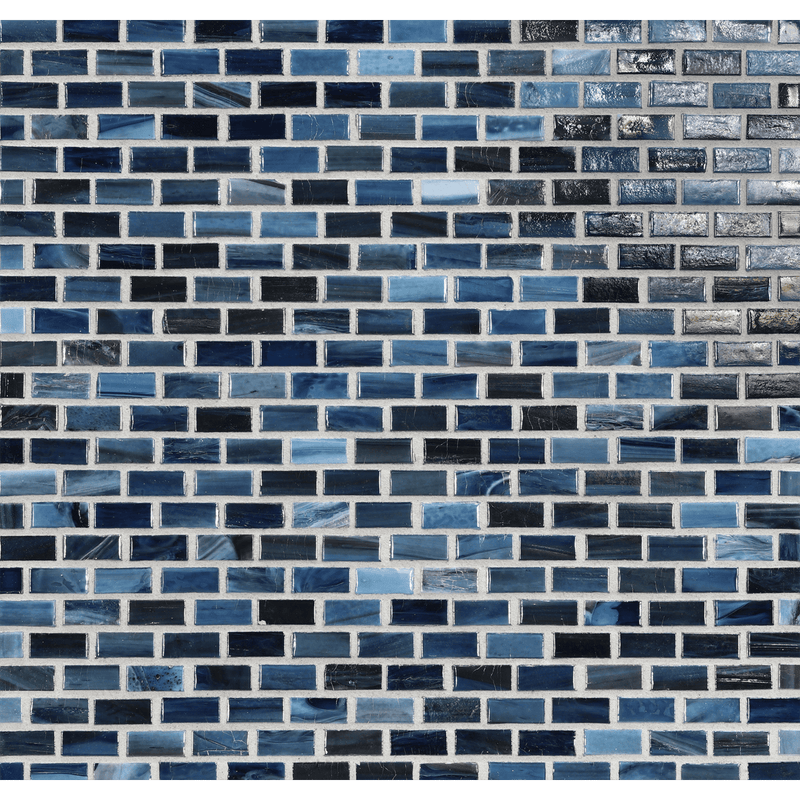 AGATE: Portofino 0.5"x1" Staggered Joint Field Mosaic (12.51"x12.51" | pearl)