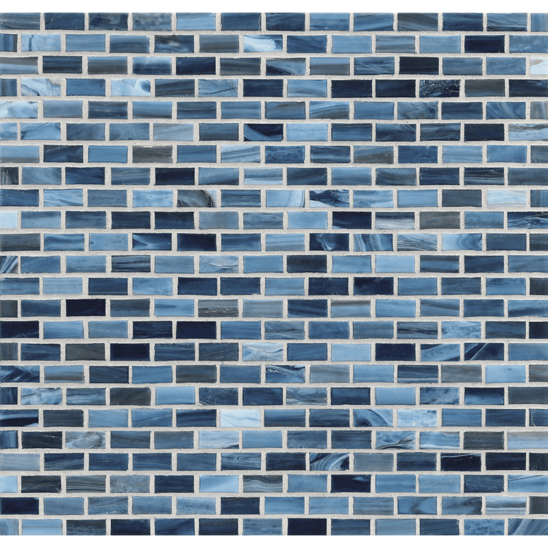 AGATE: Portofino 0.5"x1" Staggered Joint Field Mosaic (12.51"x12.51" | silk)