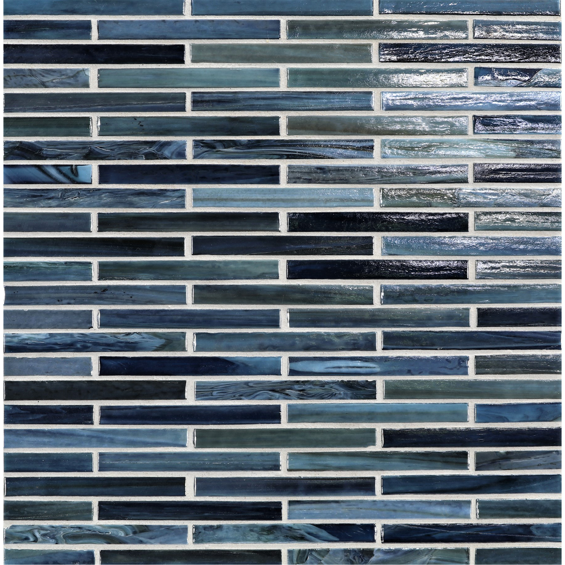 AGATE: Portofino 0.5"x4" Staggered Joint Field Mosaic (9.92"x12.14" | pearl)