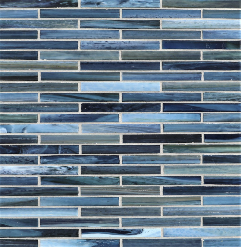 AGATE: Portofino 0.5"x4" Staggered Joint Field Mosaic (9.92"x12.14" | silk)