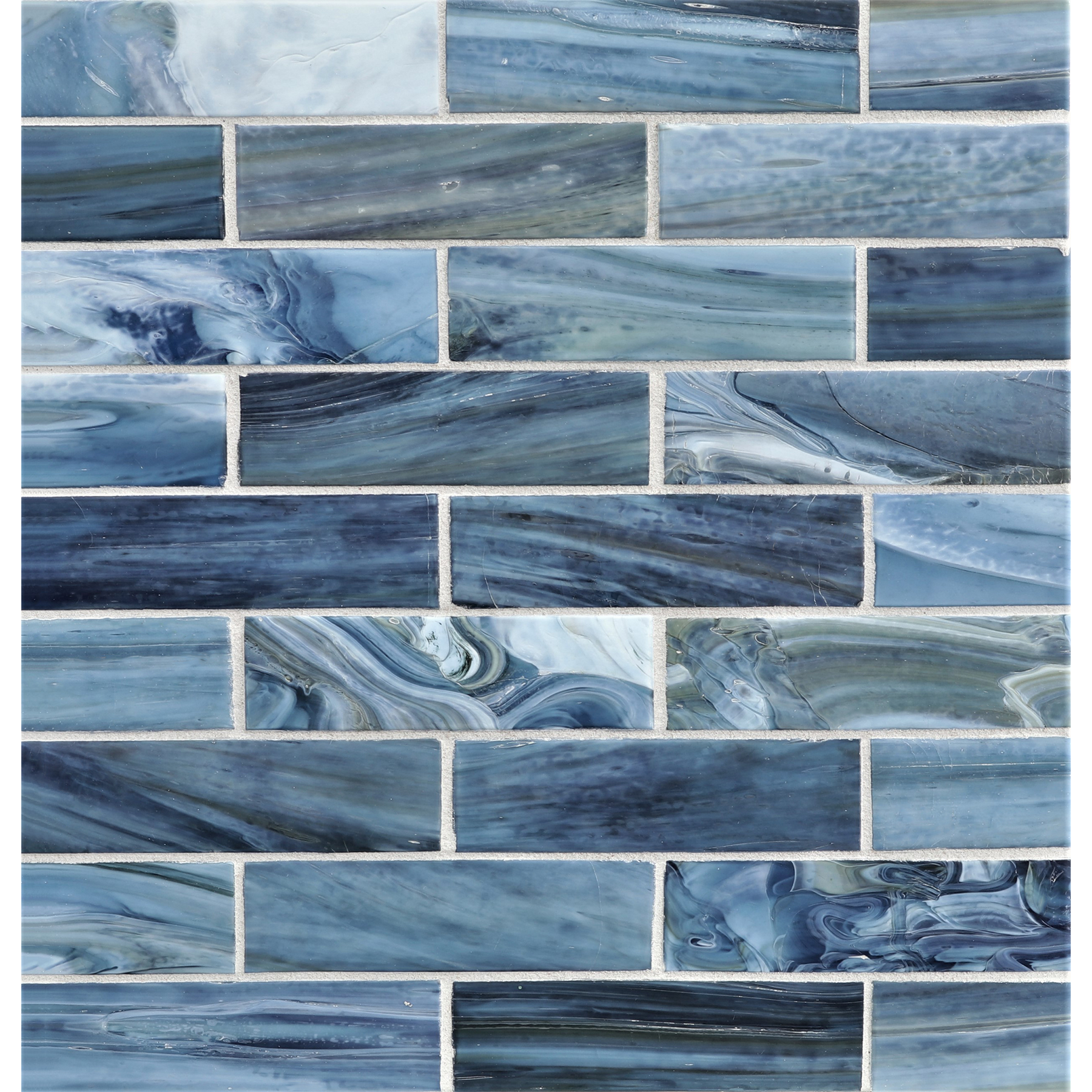 AGATE: Portofino 1.25"x5" Staggered Joint Field Mosaic (9.80"x12.83" | silk)